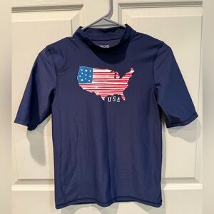 Cherokee USA swim UPF shirt rash guard swim top NWOT